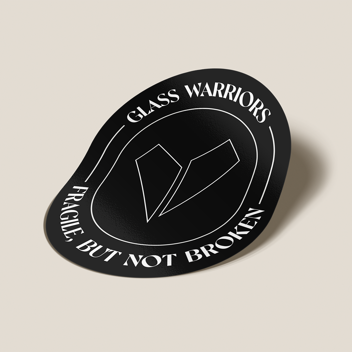 Glass Heart Launch Sticker