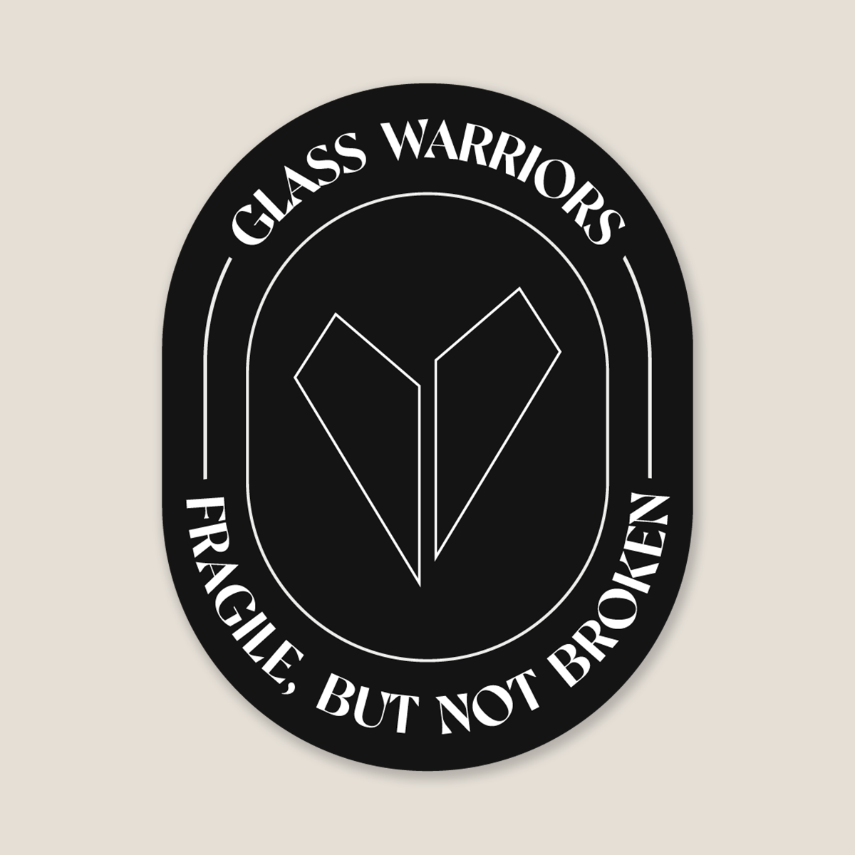 Glass Heart Launch Sticker